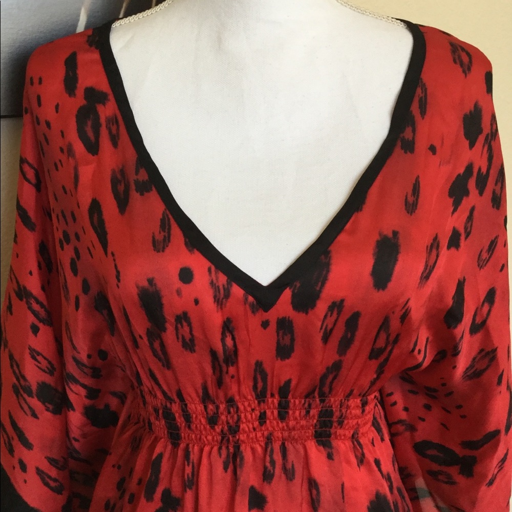 SOLD❌Bebe red leopard top - Picture 3 of 7